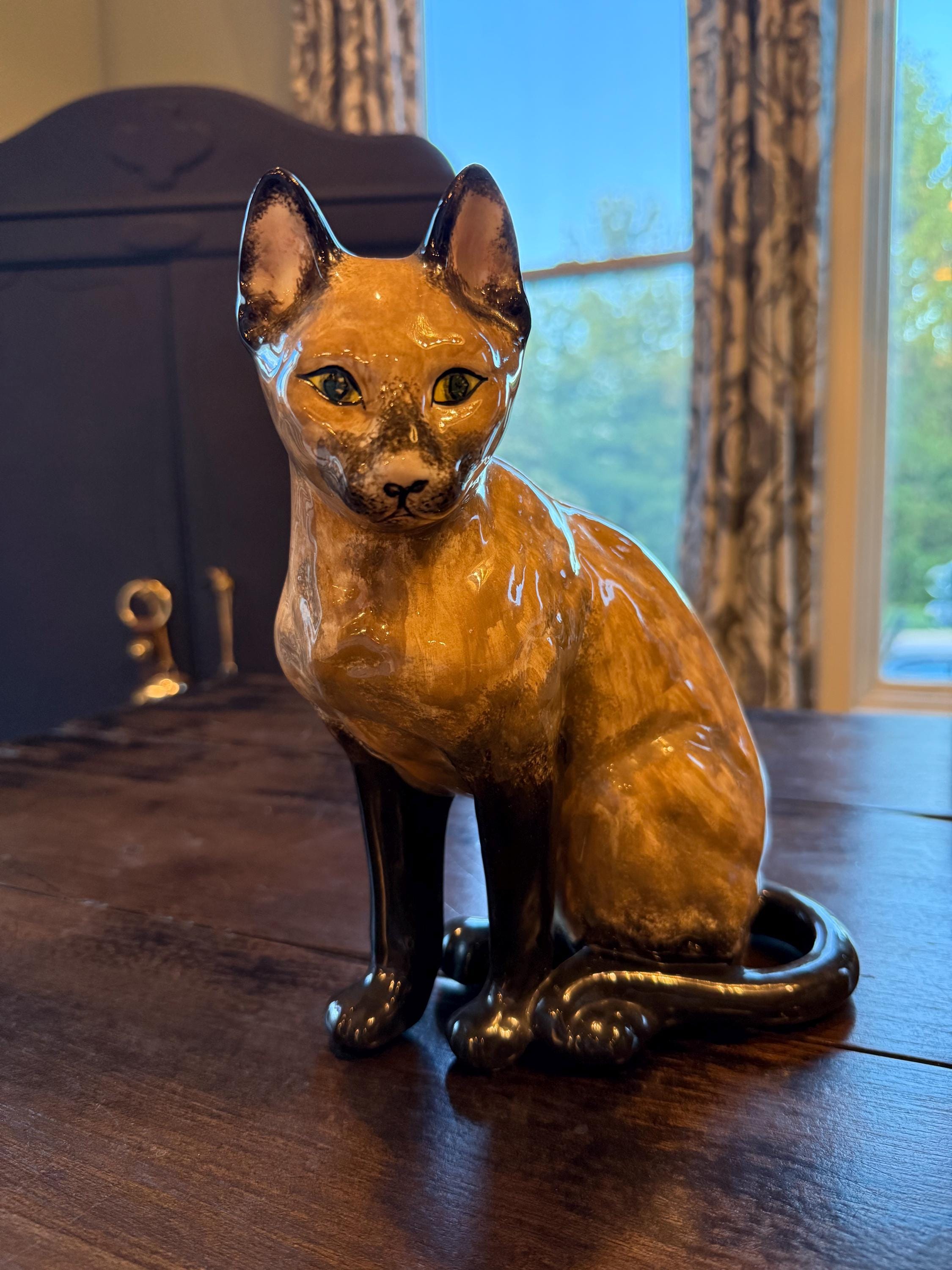Siamese Cat tall mid century