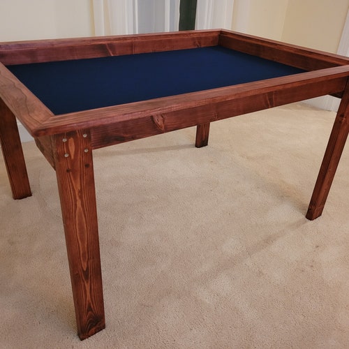 Board Game Table With Removable Topper Etsy