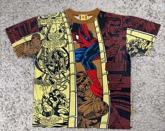 ヴィンテージ マーベル コミックス アメイジング スパイダーマン フルプリント Tシャツ サイズ M / 映画Tシャツ / カートゥーン / レア / コミック