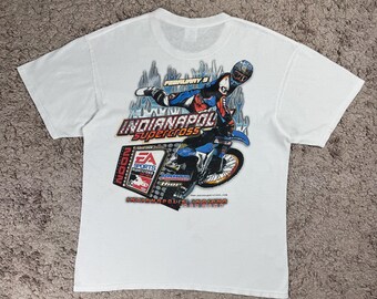 ビンテージ EA Sports インディアナポリス スーパークロス イベント THOR Tシャツ サイズL / プロモーションTシャツ / レーシング / モータースポーツ / スーパークロス チャレンジ