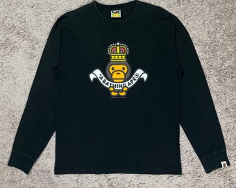 Vintage Bape Baby Milo X No Future T-shirt SIZE L/ Streetwear 