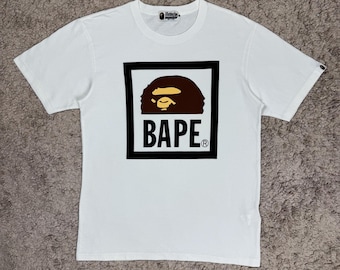 Vintage 90s BAPE X Stash Hanes T-shirt: Japan Streetwear, Size M