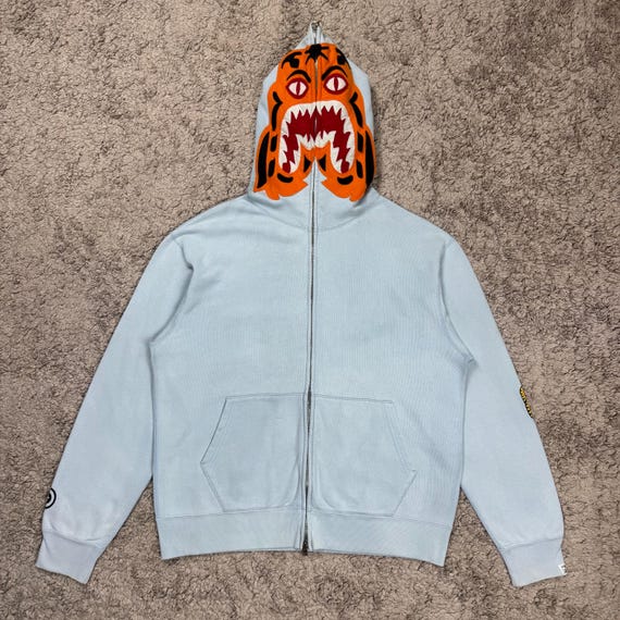 Vintage Bape Tiger Full Zip Hoodie SIZE M/ Nigo/ Japanese Brand 