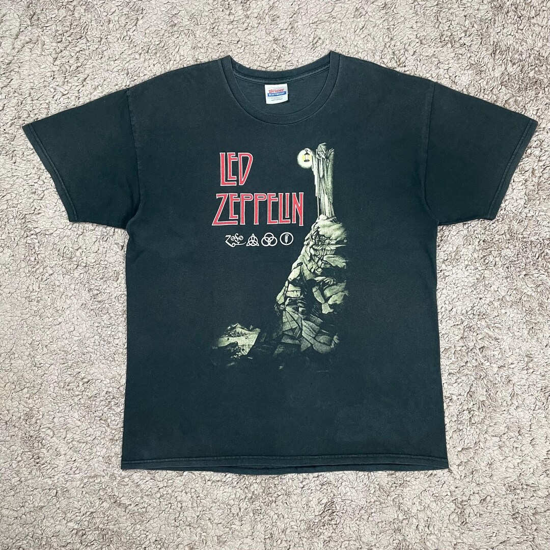Vintage Led Zeppelin Band T-shirt SIZE L/ Band Tee/ Rock Band/ 90s