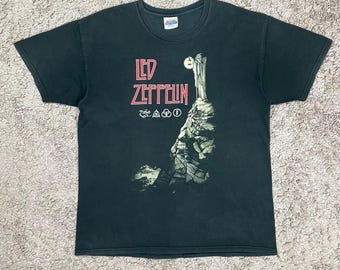 Vintage T-shirt Size L Led Zeppelin Mothership Gildan - Etsy