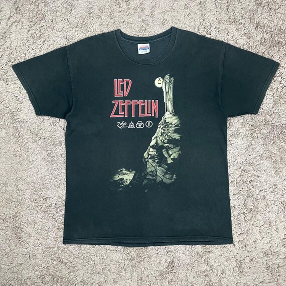 Vintage Led Zeppelin Band T-shirt SIZE L/ Band Tee/ Rock Band/ 90s