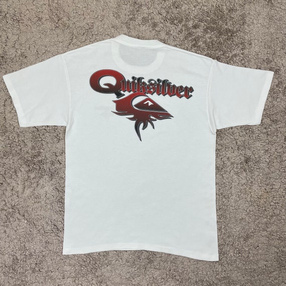 Vintage 90's Quiksilver Surf T-shirt SIZE L/ Surf Tee/ Surfing