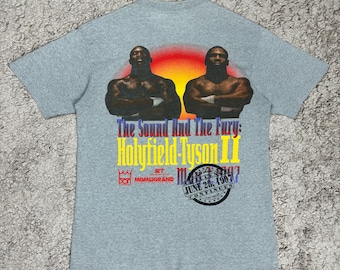 Vintage 1997 Holyfield Vs Tyson 2 MGM Grand Single Stitch Boxing