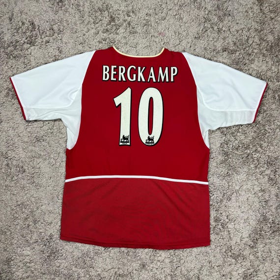 BERGKAMP 10 Vintage Arsenal Home Jersey - Etsy Canada