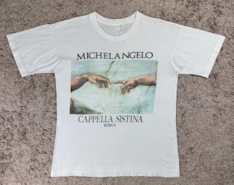 ヴィンテージアート ミケランジェロ カッペリア システィーナ ローマ Tシャツ サイズM / 写真Tシャツ / ヴィンテージアート / アート