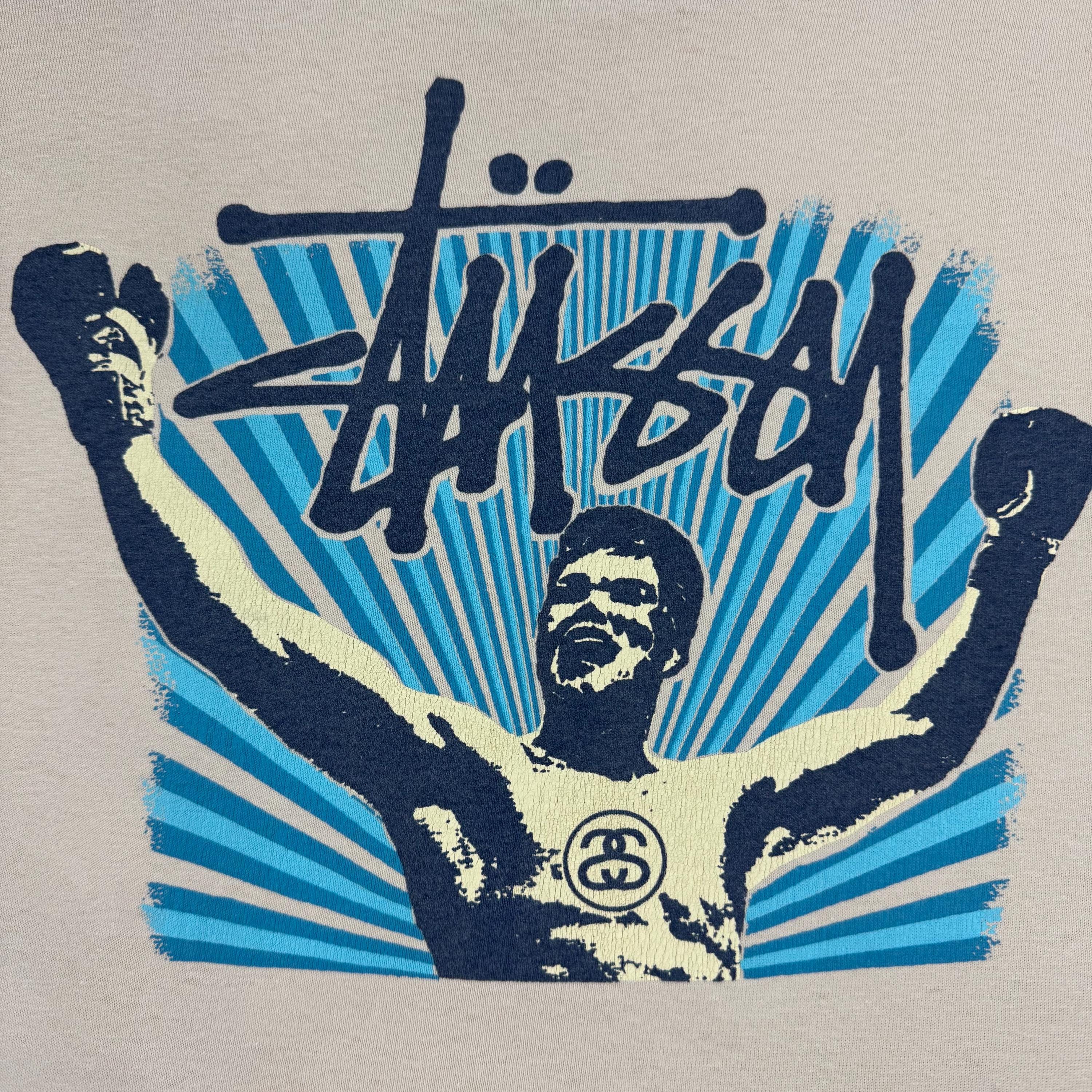 Vintage Stussy Boxing T-shirt SIZE M/ Streetwear/ Skatewear 