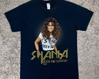 Vintage 2003 Shania Twain Tour Band T-shirt / Y2K Band Tee / Up