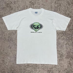 Vintage Alien Workshop Seing The Truth T-shirt/ Parody Tees