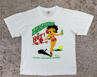 ヴィンテージ ブートレグ ベティ・ブーブ アンド ホット スタッフ ミラープリント Tシャツ/漫画/映画