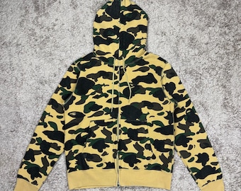 Sudadera con capucha y cremallera completa Bape 1st Camo vintage TALLA S/ Nigo/ Marca japonesa/ Ropa de calle