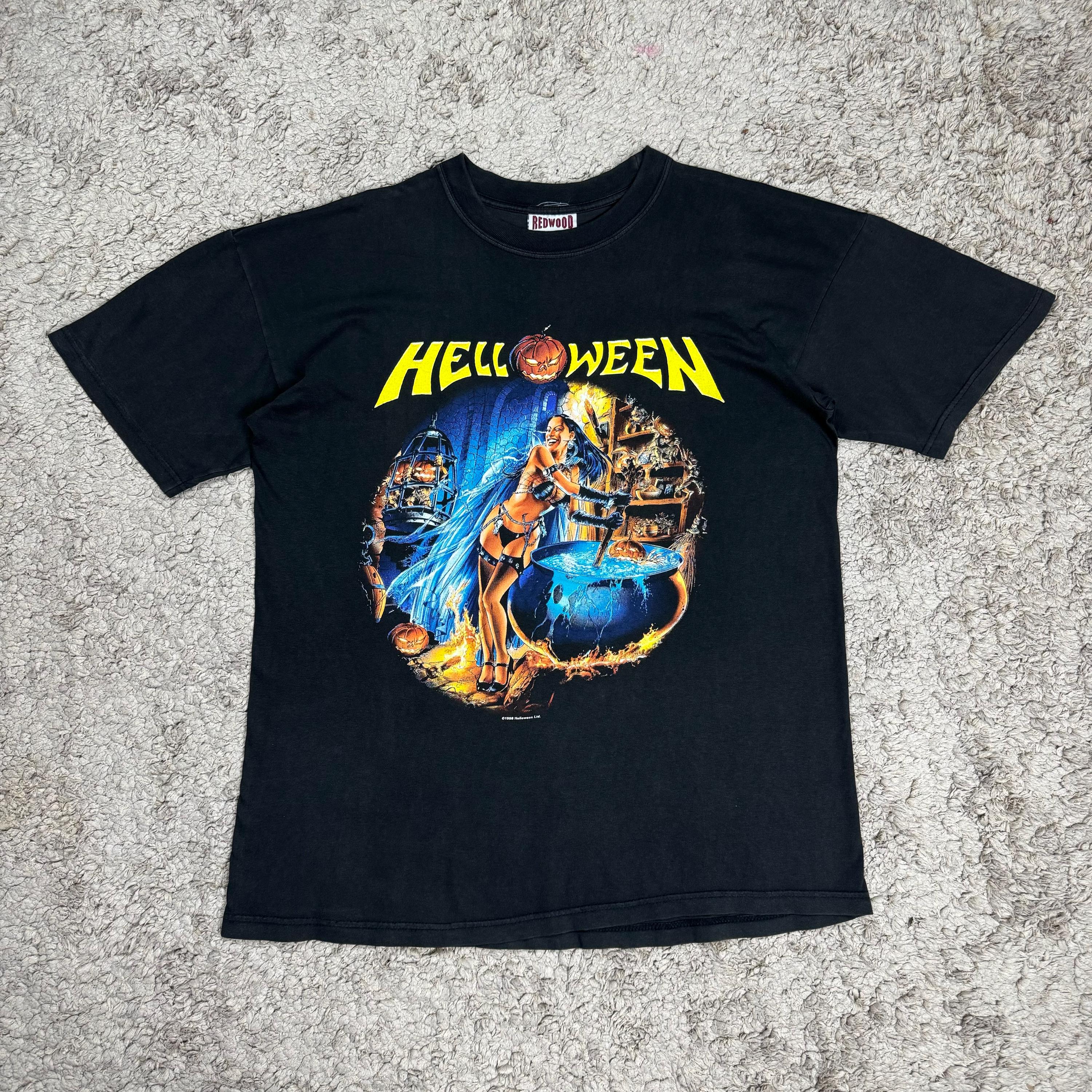 Vintage Helloween Rare Graphic T-shirt SIZE L/ Band Tee/ Rock Band