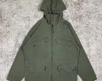 Vintage Avirex Military Hoodie Jacket/ Us Army Jacket SIZE M