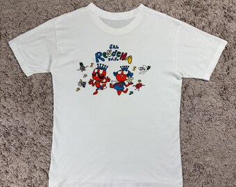 ヴィンテージ90年代 JAL レソチャ プロモーションTシャツ / 日本ブランド / プロモーションTシャツ / 漫画 / アニメ