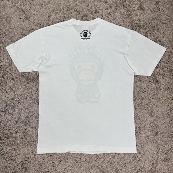 Bape Baby Milo Flame Rare T-shirt SIZE L/ Streetwear/ Japanese