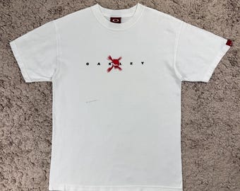 ヴィンテージ オークリー アーカイブ グラフィック Tシャツ サイズ M / グラフィック Tシャツ / 大きなロゴ / ホワイト Tシャツ