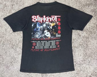 Vintage Slipknot Shirt Size X Large Vtg Black Nu Metal Band Tee Sz