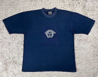 ヴィンテージ ヴェルサーチ 刺繍ロゴ Tシャツ サイズL / 高級 / ヴィンテージ Tシャツ