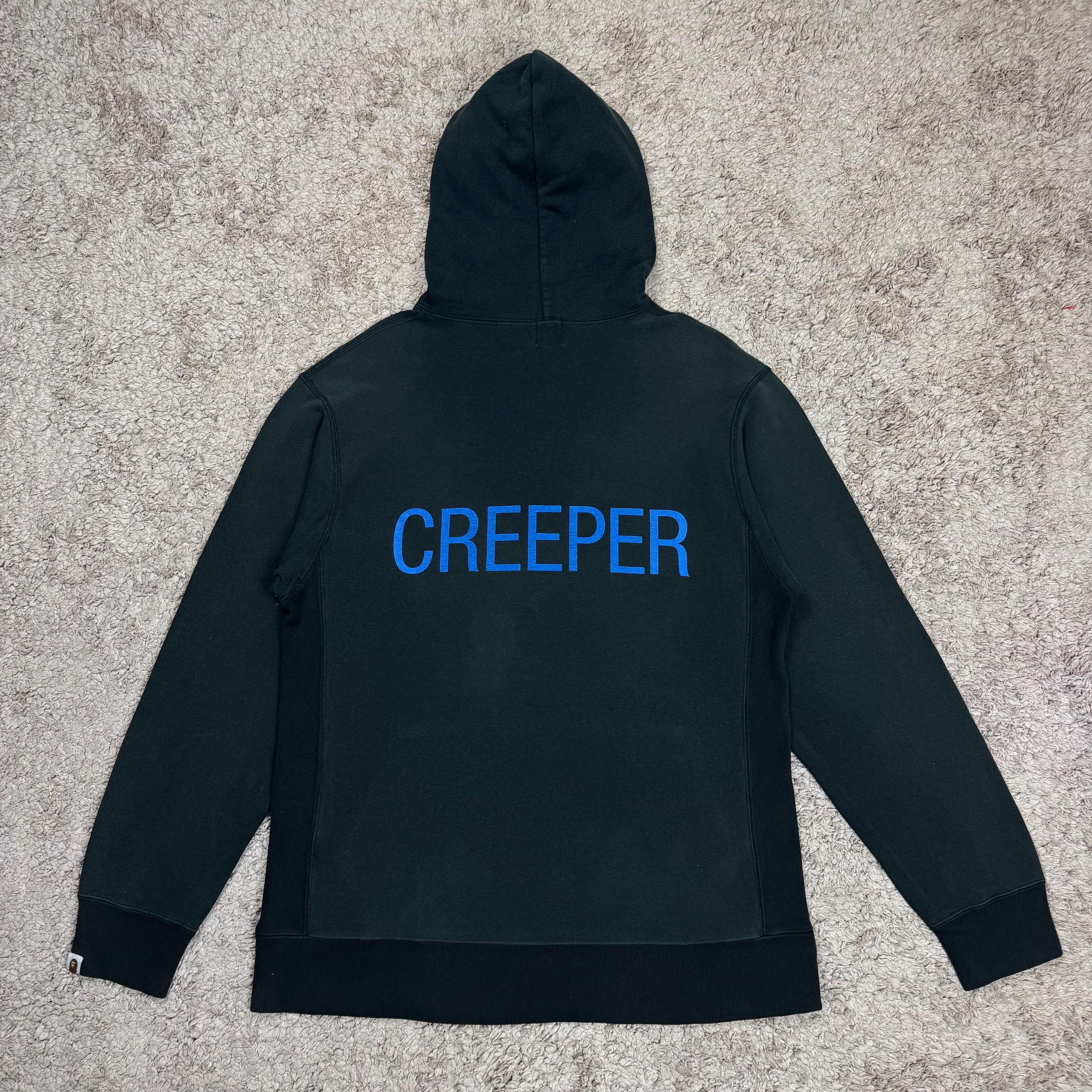 Vintage Bape Creeper Hoodie Sweatshirt SIZE M/ Nigo/ Japanese