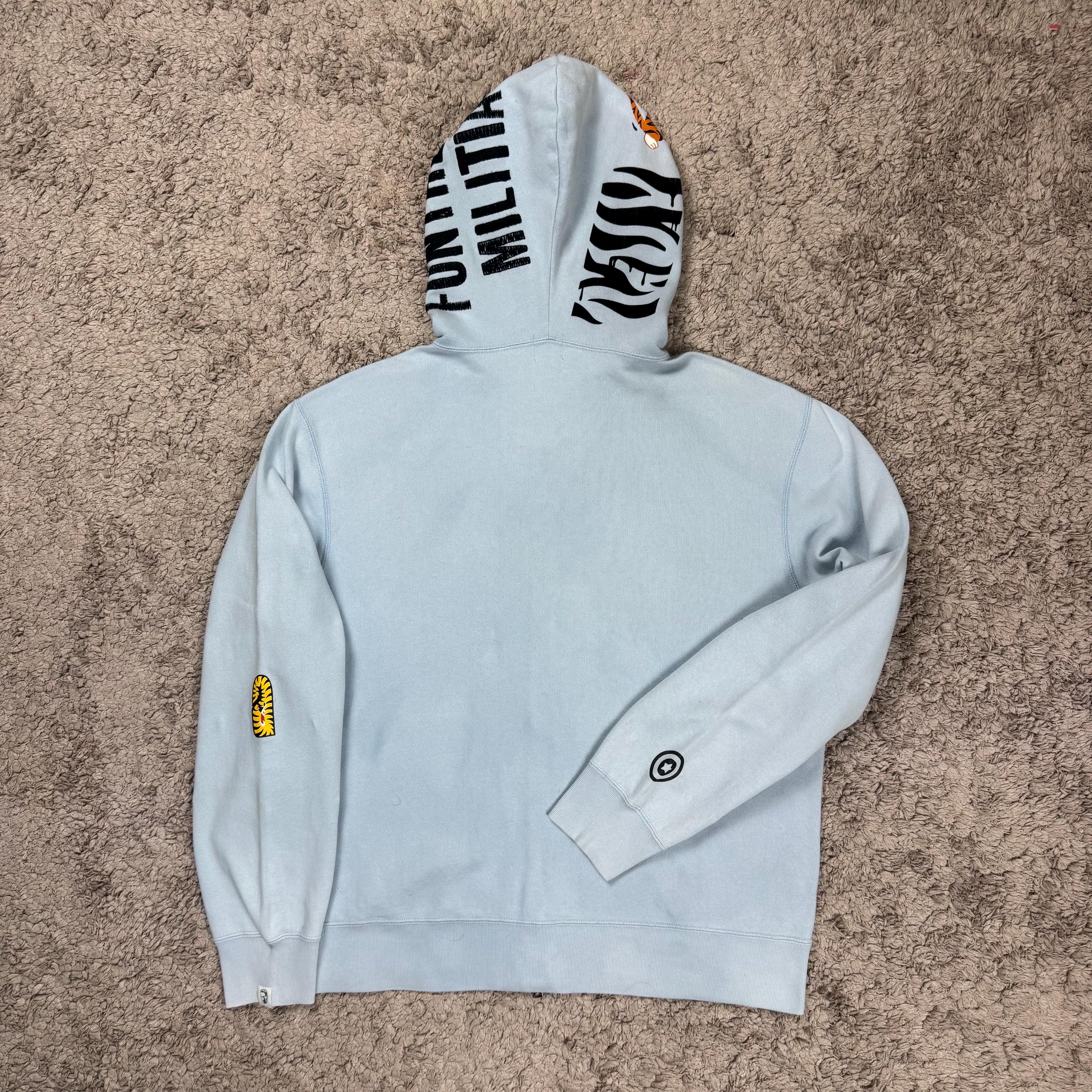 Vintage Bape Tiger Full Zip Hoodie SIZE M/ Nigo/ Japanese Brand 