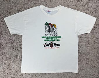 ヴィンテージ世界選手権競馬ハンディキャップTシャツ サイズXL/レース/競馬/ワールドカップ