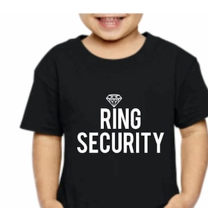Ring security t shirt, ring bearer t shirt, petal patrol ring bearer children&#39;s t-shirt, gift for ring bearer, gift for flower girl
