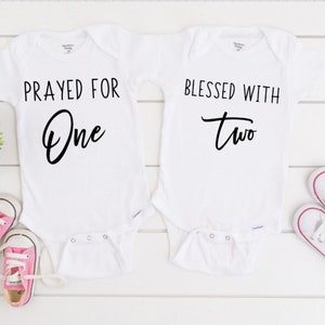 Twins pregnancy announcement Onesies®, Twins Onesie®, multiples announcement, Twins Onesies®, Surprise pregnancy announcement, Twins reveal