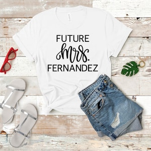 Personalized bride shirt- future mrs t shirt for bride to be- bridal shirts- engagement gift box gift idea- bride box gift- shirt for bride