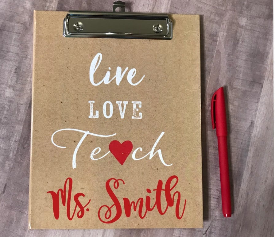 Personalized Teacher Stationary Set with Clipboard Pen and Etsy