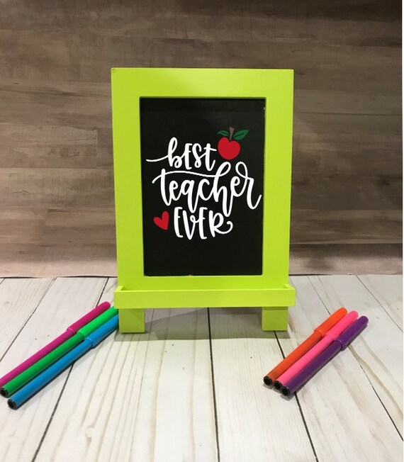 Personalisierte Lehrer Tafel Zeichen Lehrer Tafel Staffelei Etsy