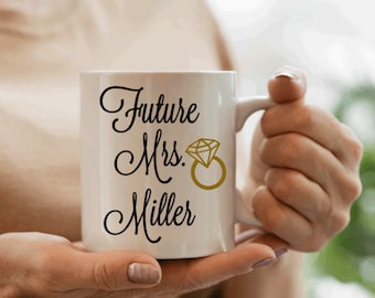 Kubek dla przyszłej pani, spersonalizowany kubek dla przyszłej pani, kubek dla panny młodej, kubek z prezentem zaręczynowym, prezent na wieczór panieński, prezenty dla przyszłej pani, kubki dla żony, kubek dla pani