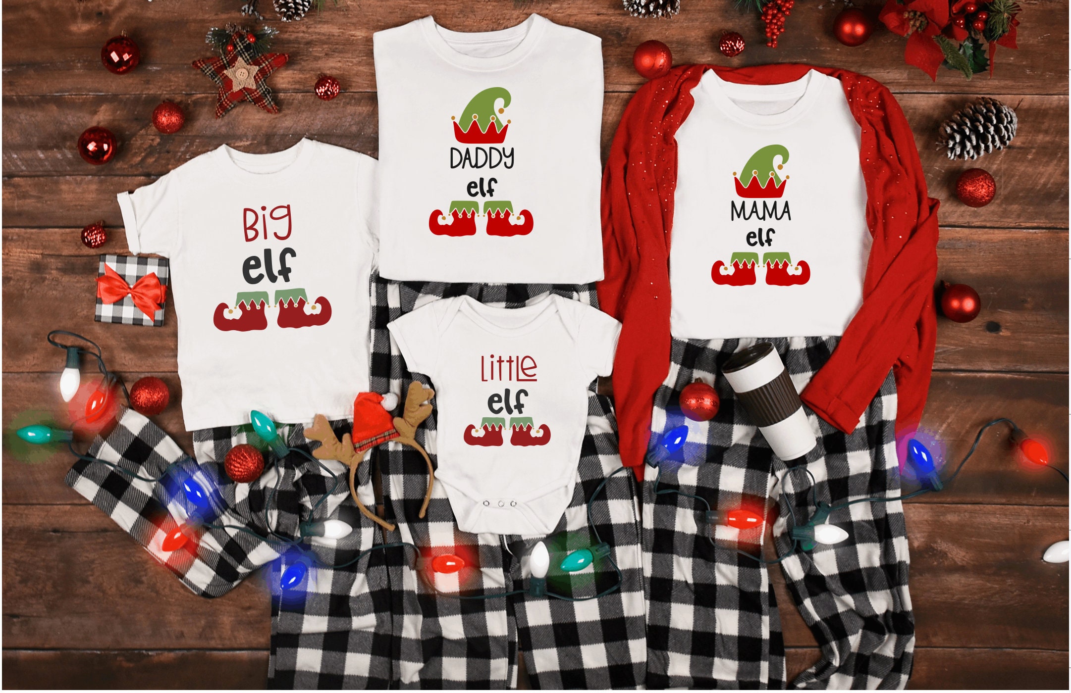 Elf Squad Pjs Etsy Canada