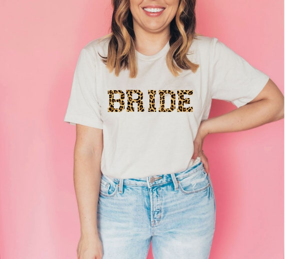 Leopard Print Bride T-shirt Leopard 