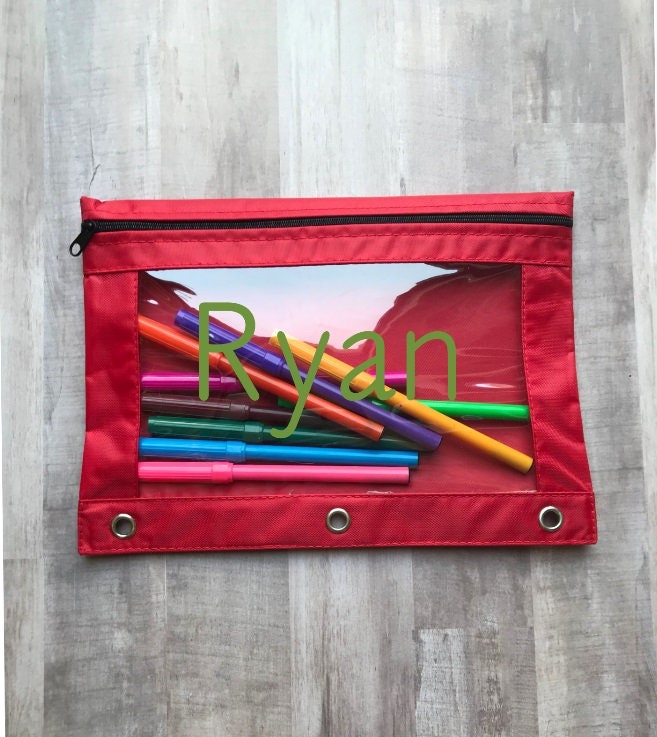 Personalized Back to School Pencil Pouch, Personalized Pencil Case ...