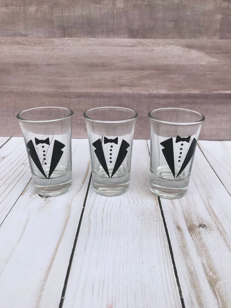 Personalized Groomsmen Shot Glasses Bachelor Party Shot Etsy