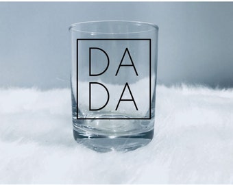 Promoted to dad whiskey glass, fathers day gift, fathers day 2021, new dad gift,  first time dad whiskey glass, dad whiskey glass set