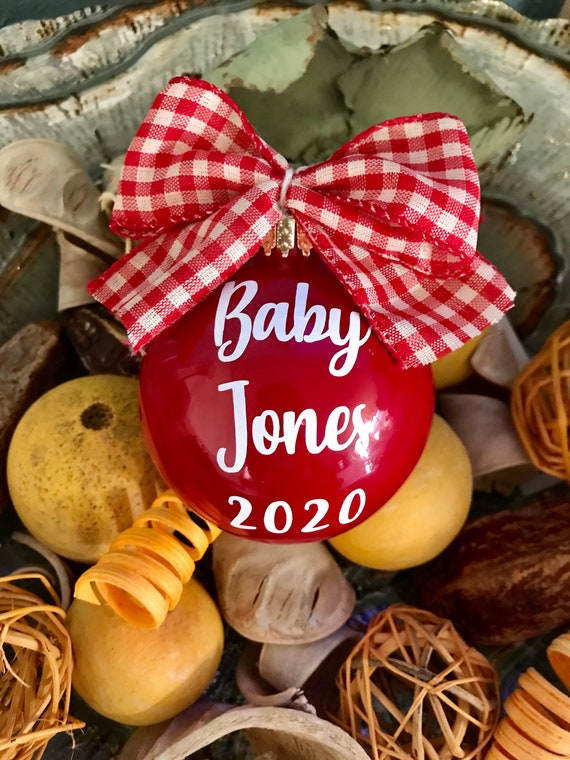 Christmas Baby Announcement Ornament, Pregnancy Announcement