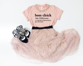 Boss Chick, girl boss shirt, gift for boss, boss babe shirts, small business owner shirts, congratulations gift graduation gift, boss lady