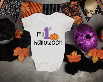 Baby Girl's First Halloween Onesie®, Girls First Halloween, Newborn 1st Halloween, 1st Halloween Outfit Girl, Baby Girl Halloween