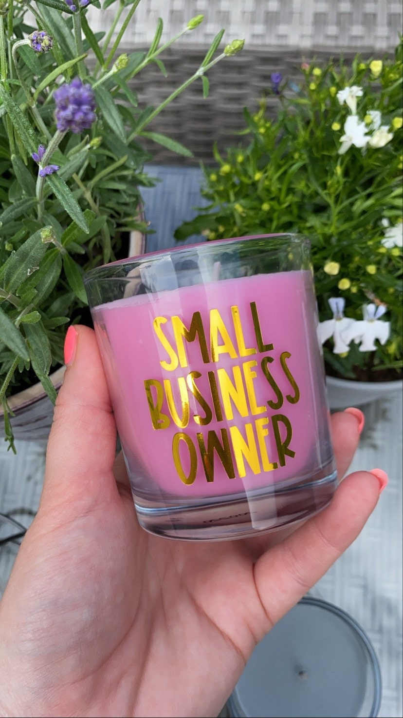 Small business owner Candle small business gift small Etsy