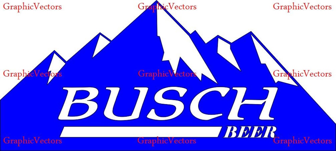 Busch Beer Vector Logo Etsy