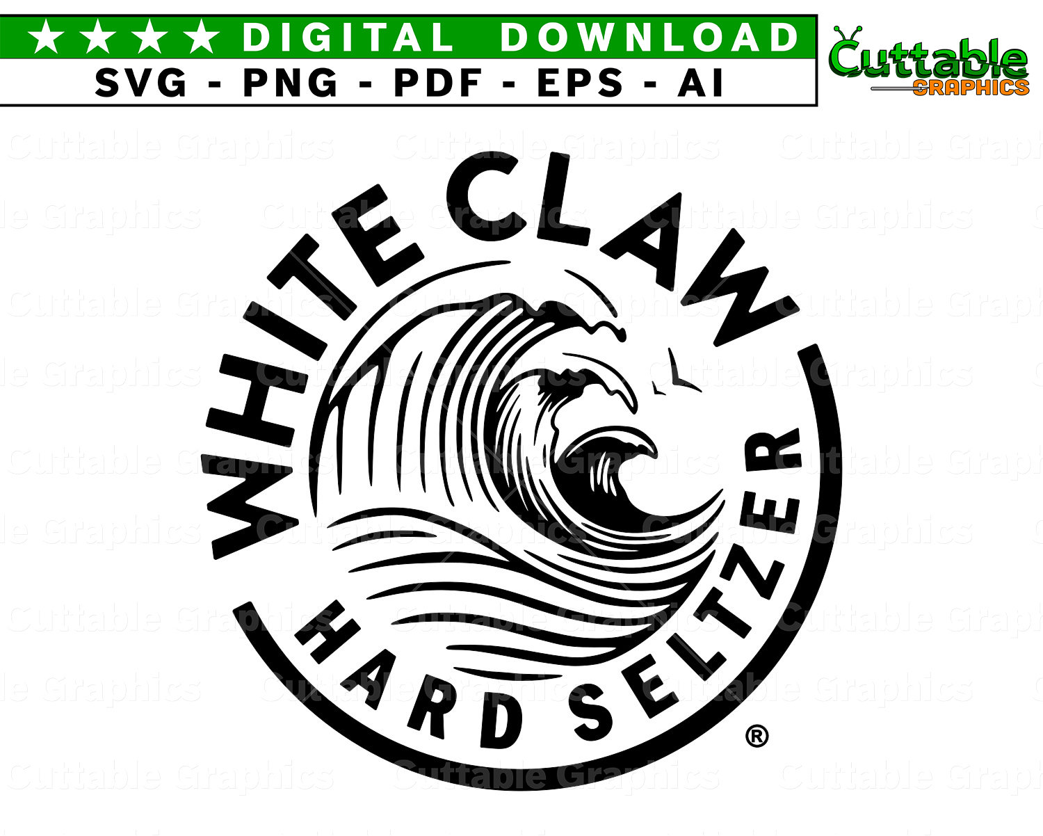 Download Unofficial White Claw Hard Seltzer Inspired Logo SVG | Etsy
