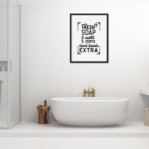 Vintage Bathroom Print Printable Art Bathroom Wall Decor | Etsy