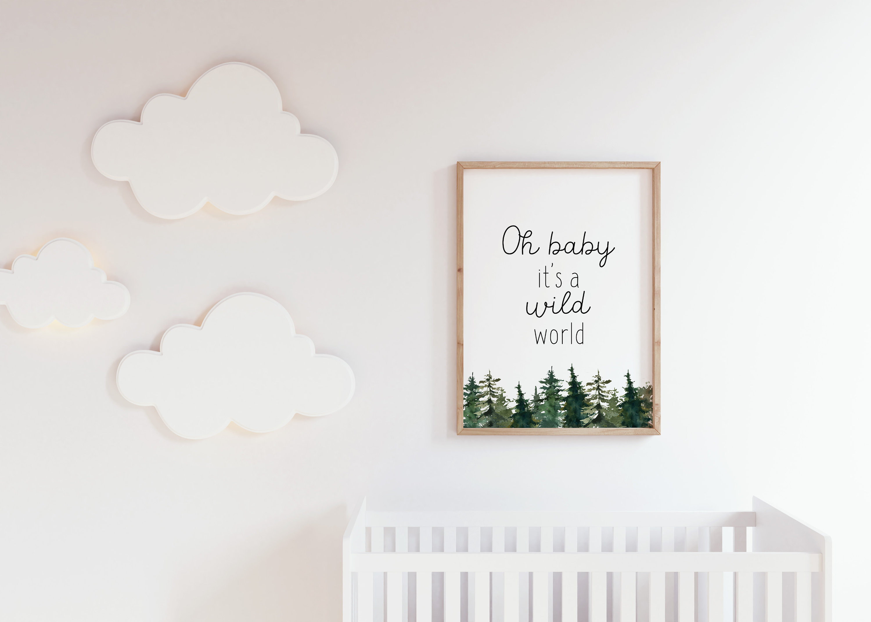 Oh Baby It's A Wild World Baby Boy Nursery Quote Print Etsy Australia
