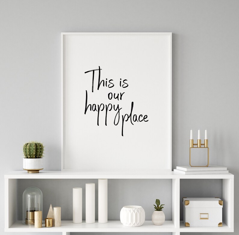 This is Our Happy Place Wall Print Printable Wall Art Etsy
