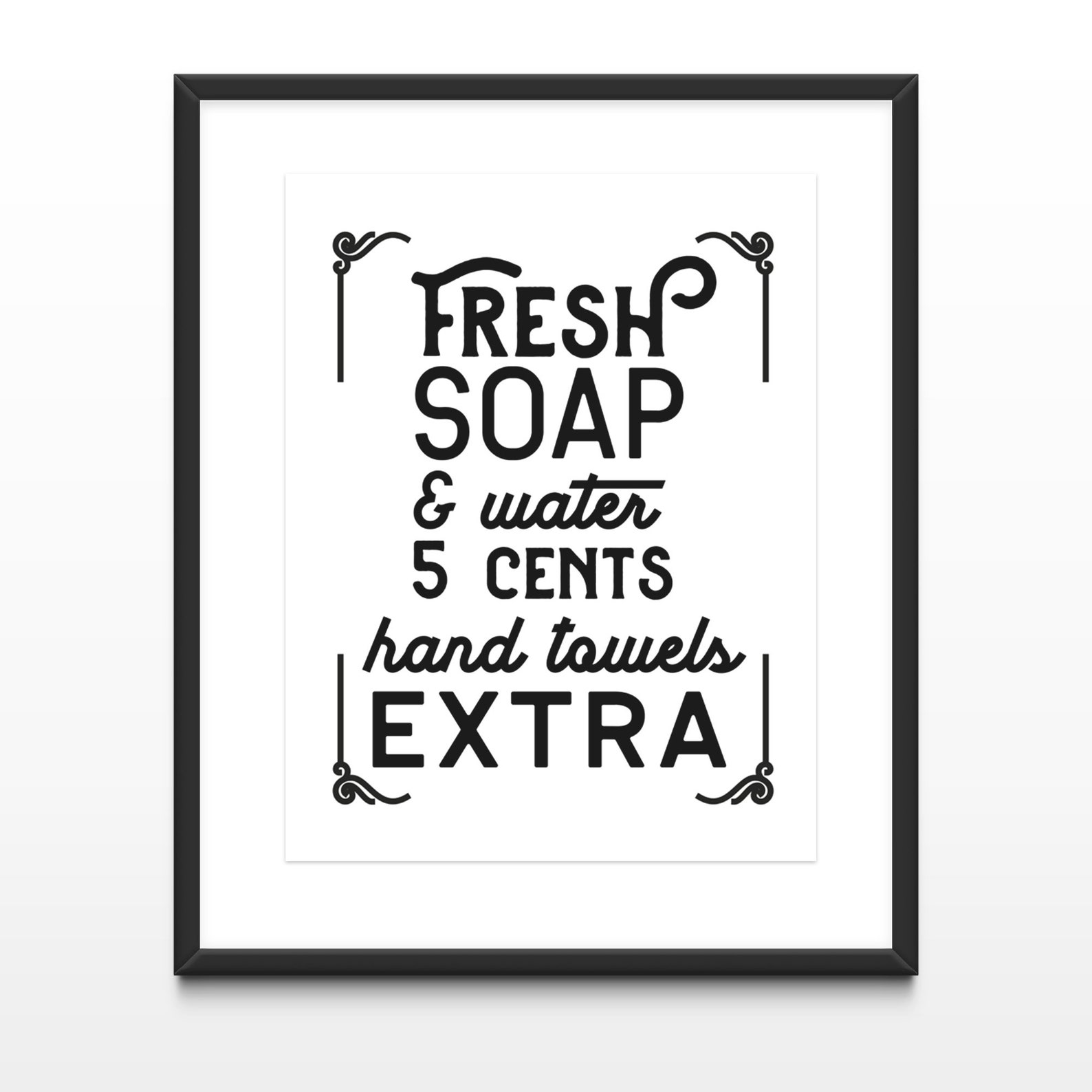 Vintage Bathroom Print Printable Art Bathroom Wall Decor | Etsy